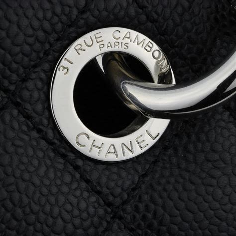 chanel gst black caviar silver hardware|Chanel Black Quilted Caviar Grand Shopping Tote Silver .